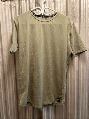 Men's Physiq Crew Neck T-Shirt in Olive Green, Size XL